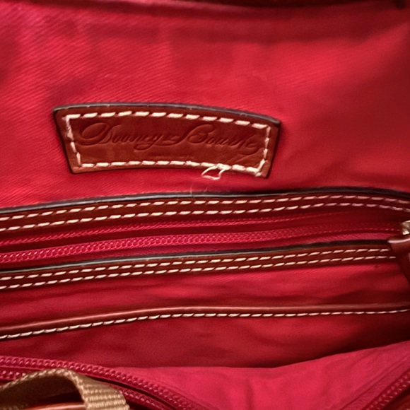 Dooney & Bourke Mauve and Brown Hobo Bag - Picture 3 of 5